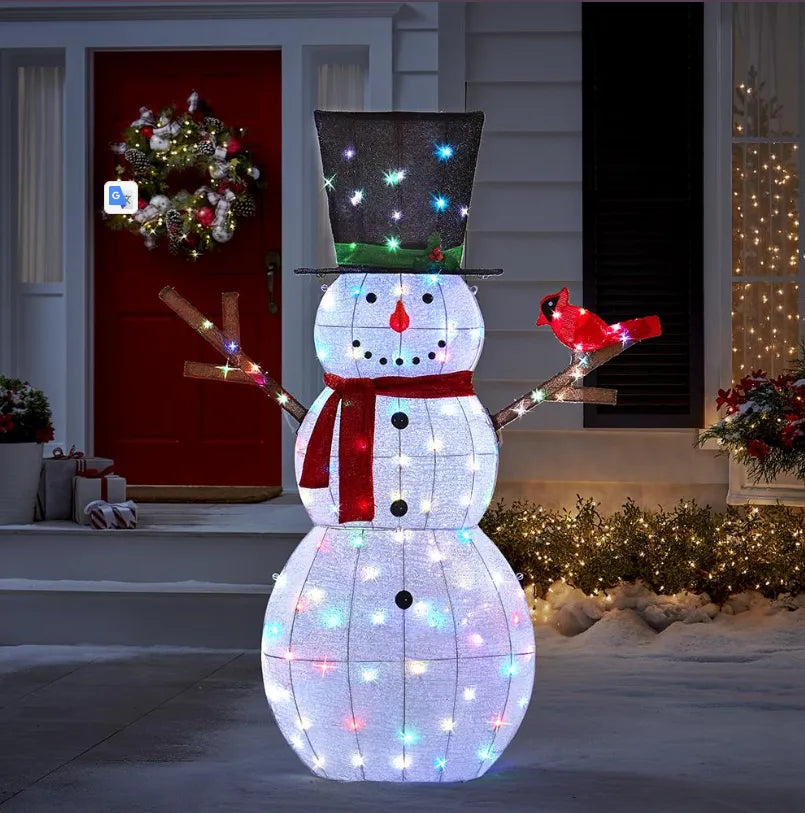 Boneco de Neve Cintilante / Decoração