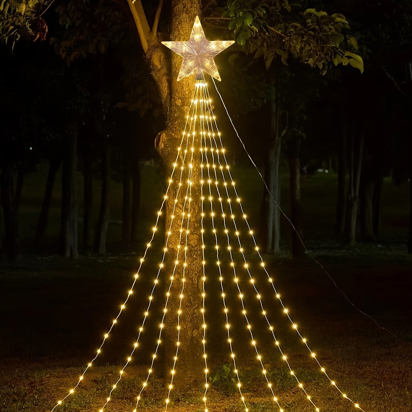 1 Pacote de Luzes de Natal de Estrela de LED / Decoração
