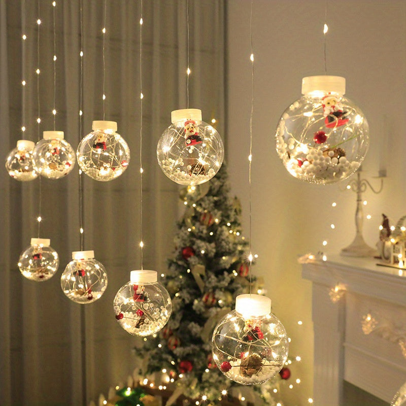 Luzes de cortina de Natal em LED / Decoração