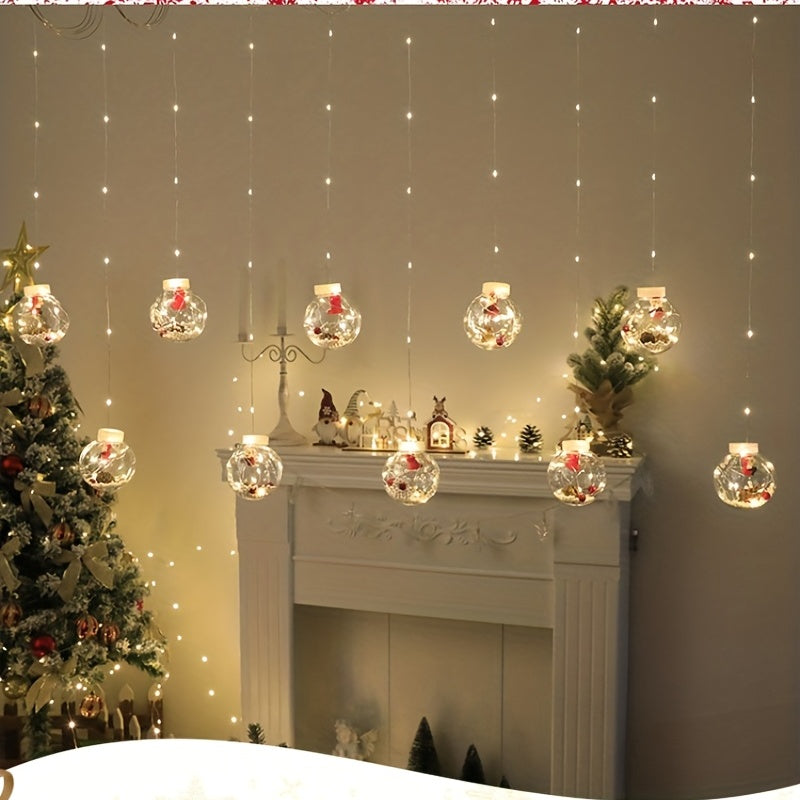 Luzes de cortina de Natal em LED / Decoração