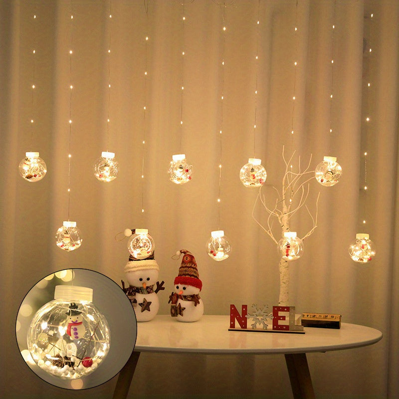 Luzes de cortina de Natal em LED / Decoração