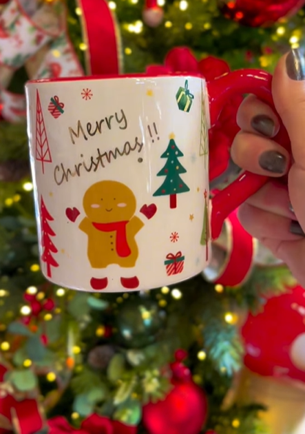 Caneca Merry Christmas com Alça