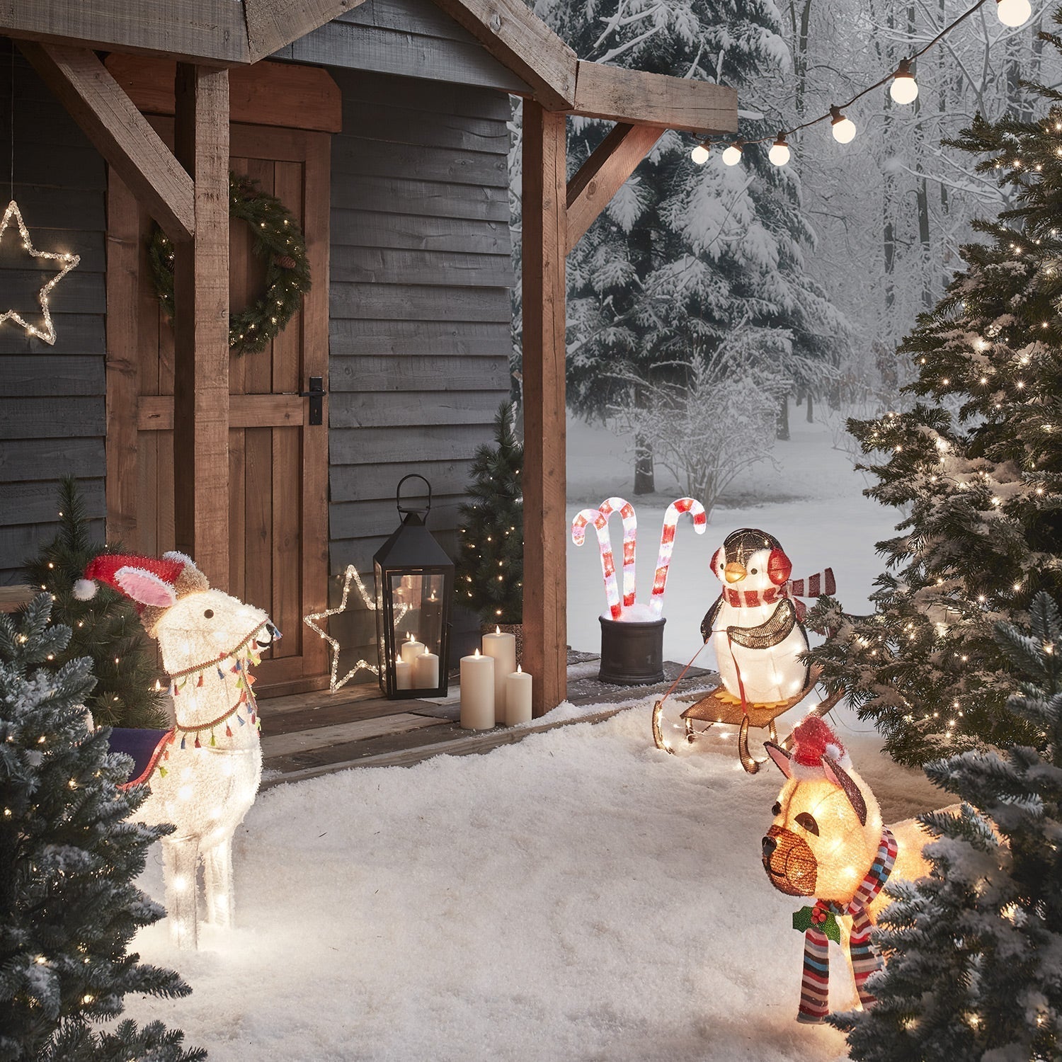 Figura de Natal Pinguim / Decoração