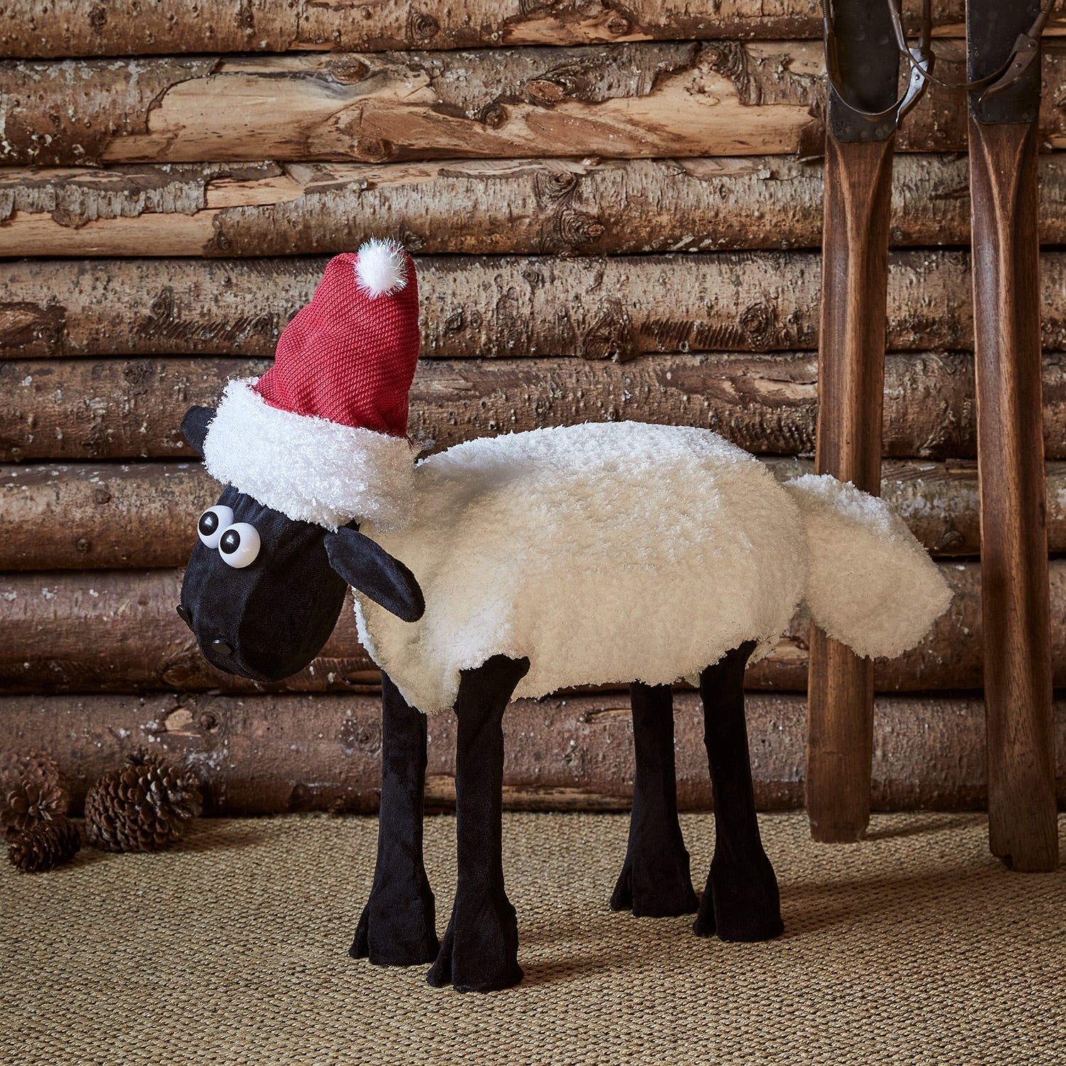 Figura de Natal Ovelha Negra iluminada ( Shaun the Sheep )/ Decoração