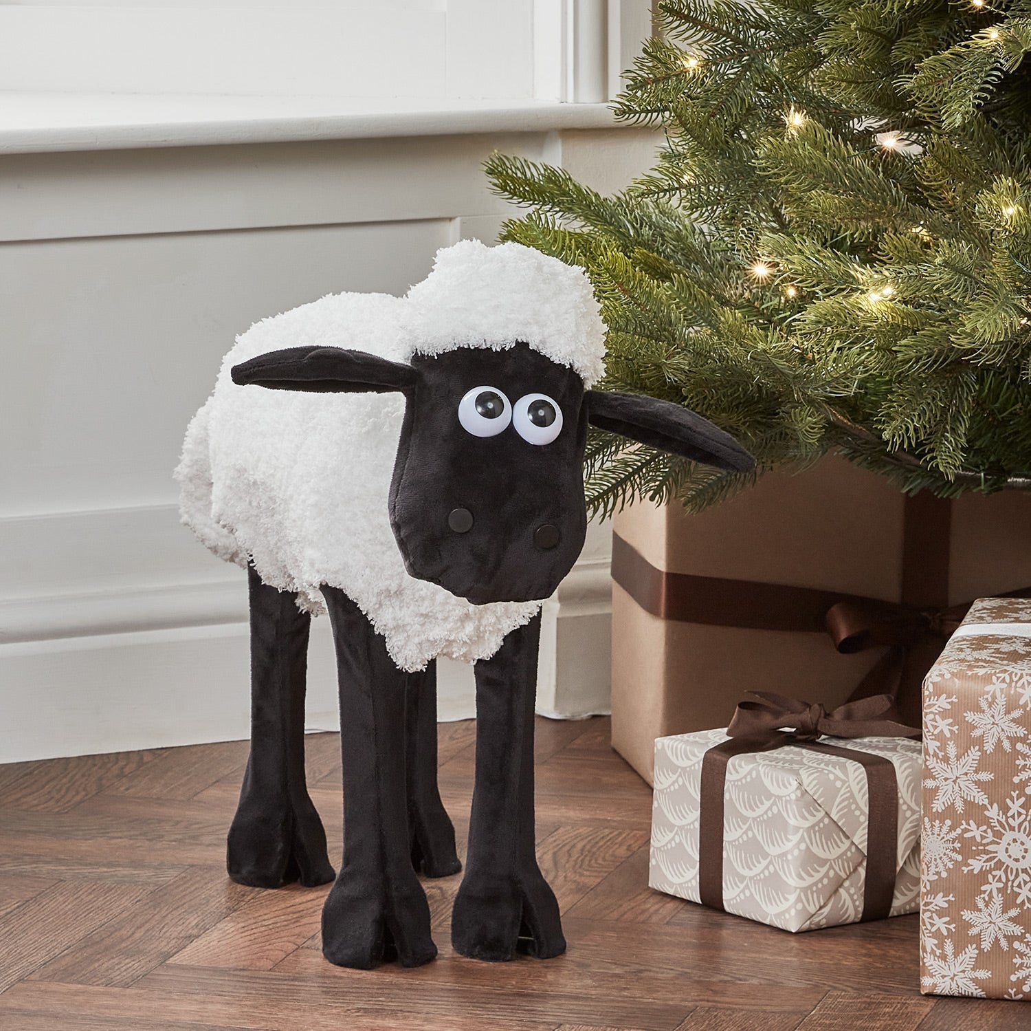 Figura de Natal Ovelha Negra iluminada ( Shaun the Sheep )/ Decoração