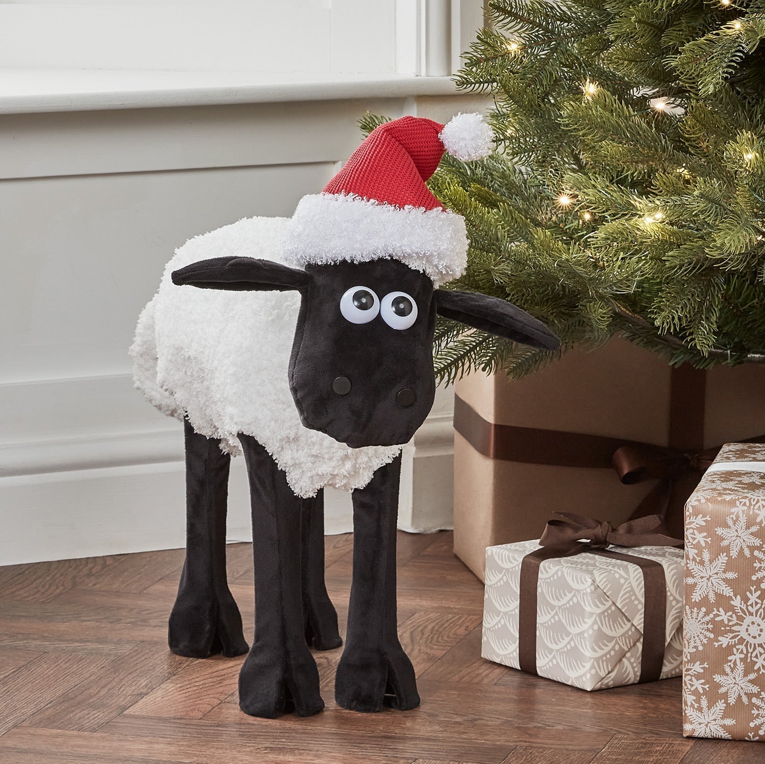 Figura de Natal Ovelha Negra iluminada ( Shaun the Sheep )/ Decoração