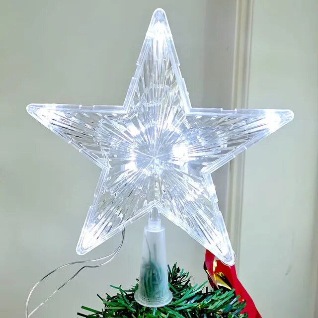 Transparente LED Estrela 15cm