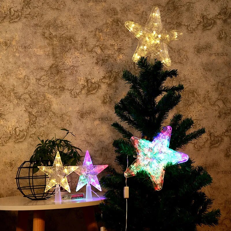 Transparente LED Estrela 15cm