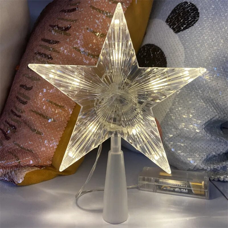 Transparente LED Estrela 15cm